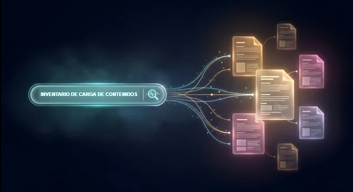 inventario de carga de contenidos