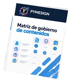 Portada: Matriz de gobierno de contenidos
