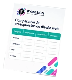 Portada: “Compará tres presupuestos de diseño web”