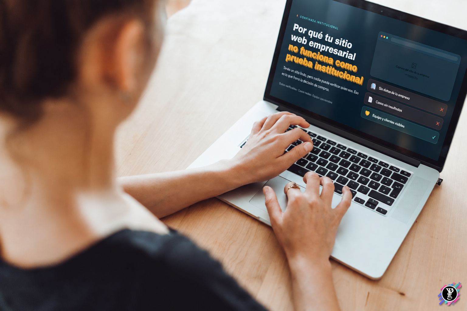 Por qué tu sitio web empresarial no funciona como prueba institucional